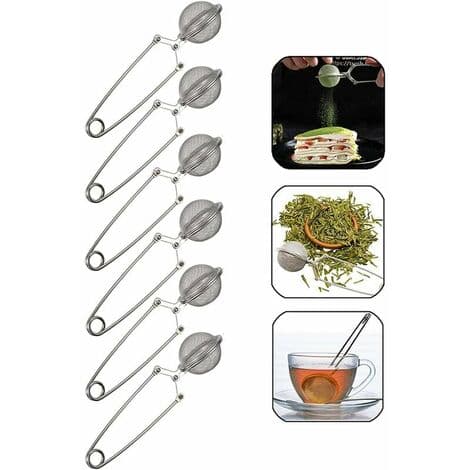 Kugleformet te-infuser RUSTFRIT STÅL Tekugleklemme Te-si Krydderitang Rustfri stål te-tang til kop T