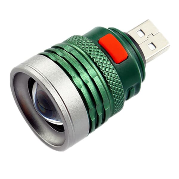 1 stk LED-belysning USB-hode mini fylllys aluminiumlegering