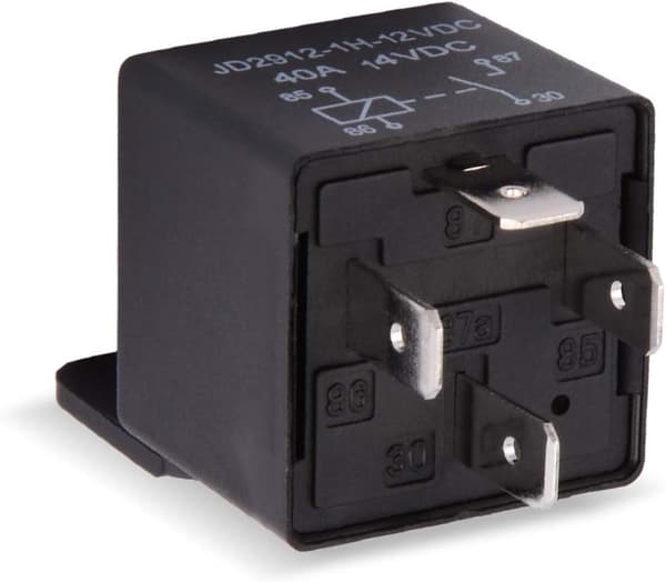 4-polig Bilrelä 40 Amp Spst 12v, Modellnr.: JD2912-1H-12VDC 40A