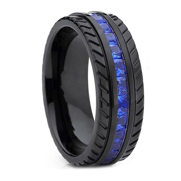Däckformad Fidget Ring Slitstark Smycke Män Kvinnor Snygg Trendig Ring För Vardagen US 10