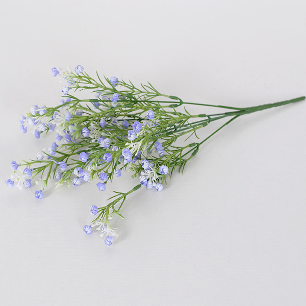 3 stk blå dekorative blomster simuleringsblomster,