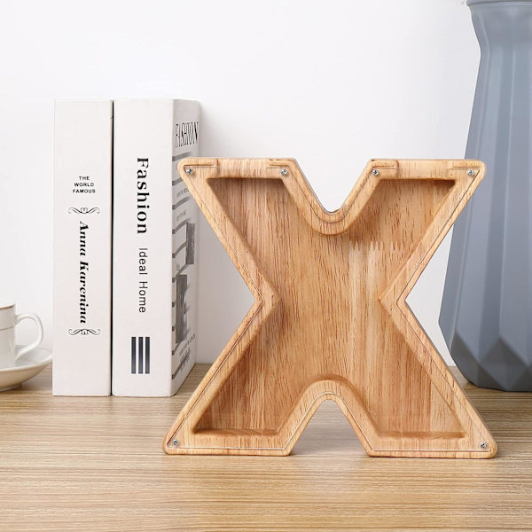 Personlig träspargris, en perfekt unik present, dekoration, minnessak eller spargris (X, 18.8*2.8*18cm),