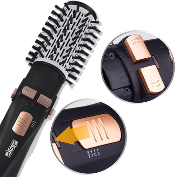 Et sæt multifunktionel hårbørste til glatning og krølning