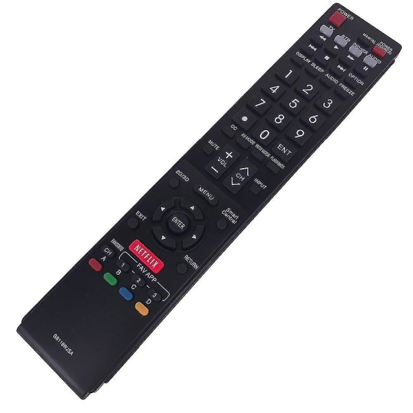 Kaukosäädin Sharp LCD-televisiolle GB118WJSA 2D 3D Netflix GB005WJSA GA890WJSA GB004WJSA LC-60LE650U LC