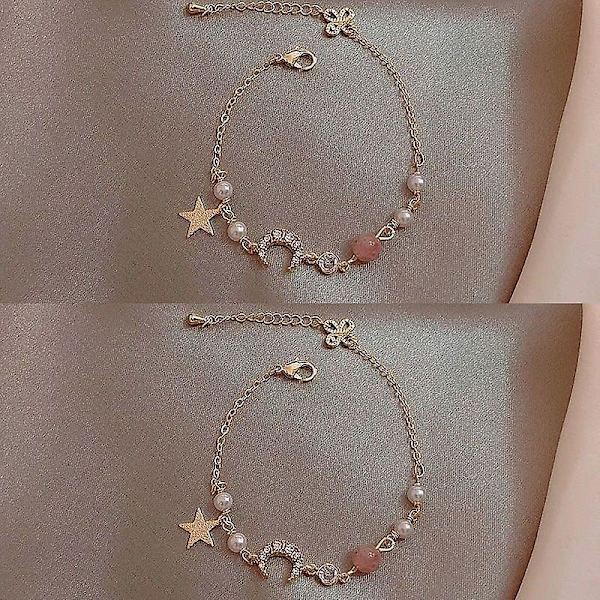 Armband Måne Stjärna Stud Fashion Smycken  B2402 SJ82