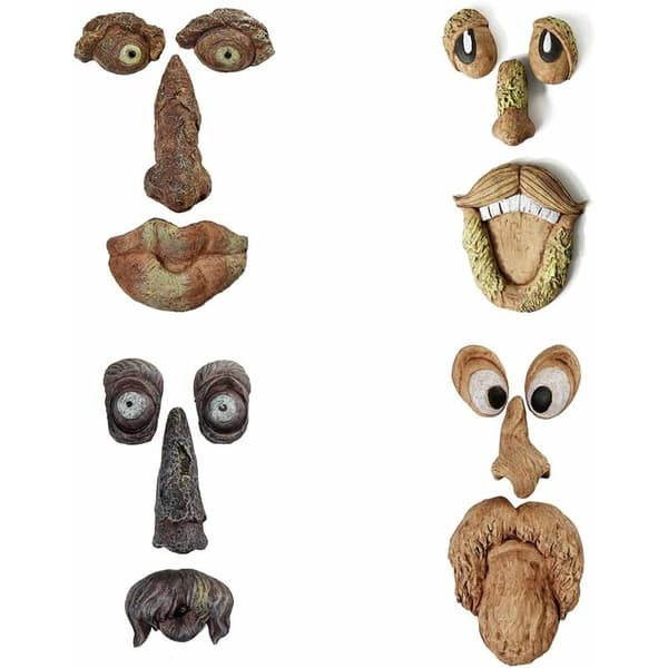 Bark Face Træmonster Ansigtsfunktioner Havepynt Halloween Havepynt Velegnet Til Havegårde