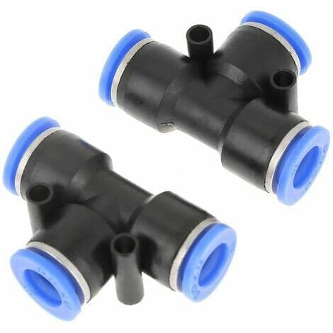 10 st Pneumatiska Slangar Plast Rörkopplingar Luftledning 10mm