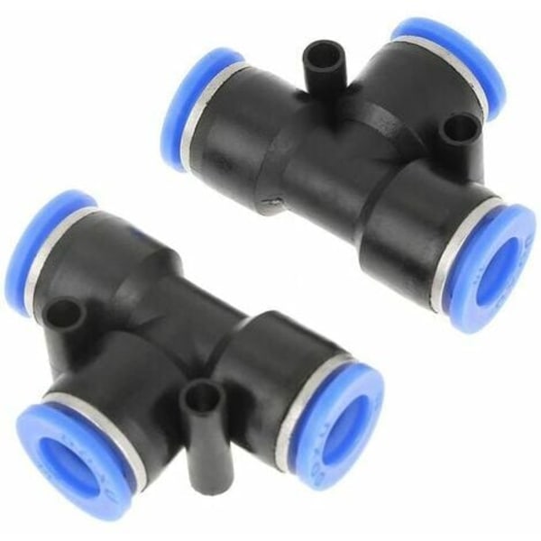 10pcs Pneumatic Hose Plastic Pipe Fittings Connector Air Line 10mm