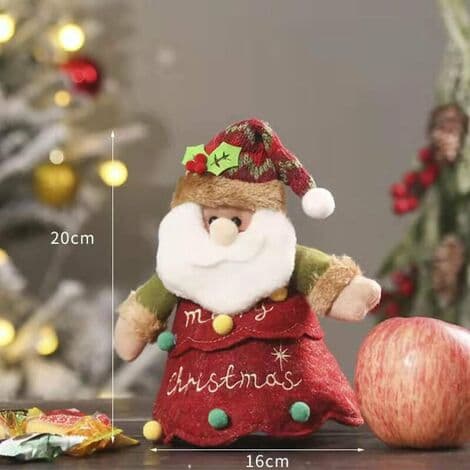 Julgodispåsar, julklappspåsar, äppelpåsar, 3D-design julpåsar, juldekorationer tomtefigur