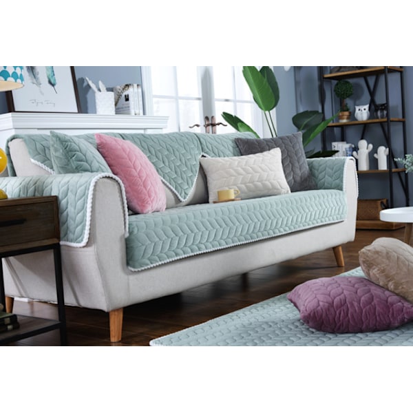 Moderne minimalistisk sofa pude, behagelig blød sofa pudebetræk (Grøn, 90*120)