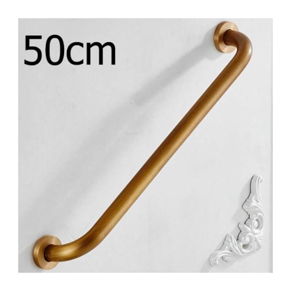 Kultainen kylpyammeen turvakahva ikäihmisille (50 cm / 20 tuuman kultainen kahva) sopii suihkuun