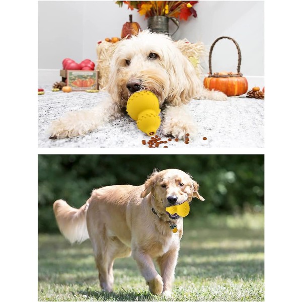 Oförstörbar hund leksak, hållbar naturlig gummi hund tuggleksak för stora små hundar