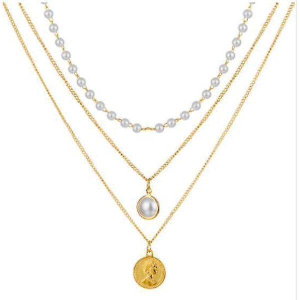 Halskjede Flerlags Metallisk Element Choker Mote Smykker  B1733 5694901