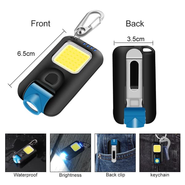 Mini COB -avaimenperävalo Auton Korjaus Hätätyölamppu