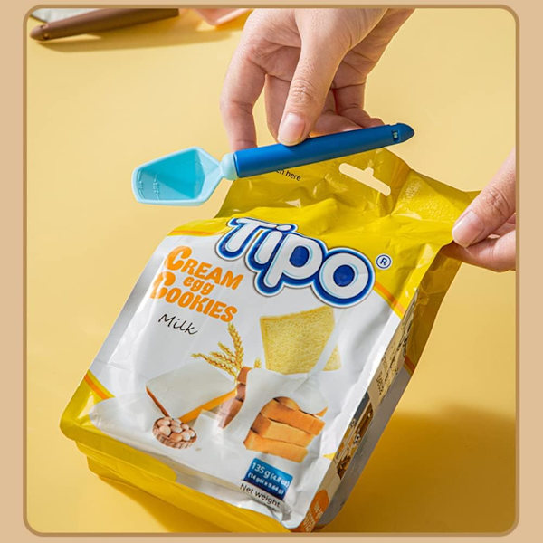 4 Stycken (Blå) Påsklämmor för Matförvaring Plast Matklämmor för