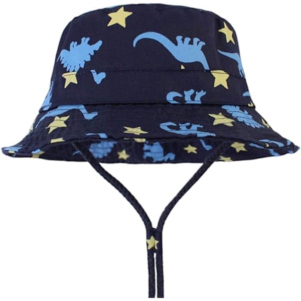 (Five Star Dinosaur) Solskjermhatt for barn, bomullsstrandhatt