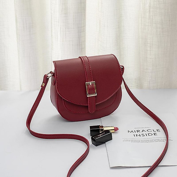 Liten aftonväska för kvinnor, crossbodyväska, kedjeväska, axelväska, röd clutch, svart handväska, formell väska A916-667 Red