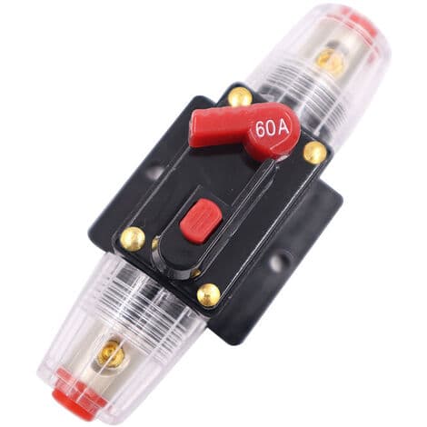 DC 12V 20A /30A/ 40A/ 50A/ 60A Bil Audio Beskyttelse Inline Afbryder Sikringsholder
