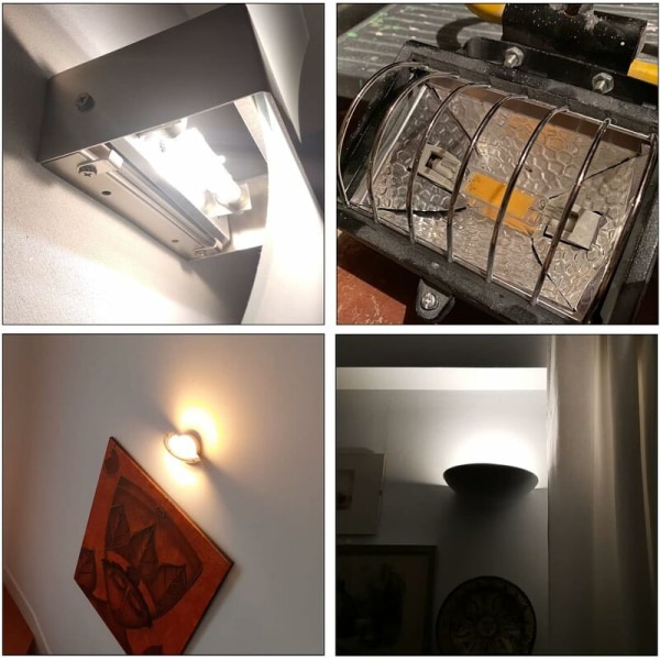 20W 118mm R7S LED-lamppu himmennettävä, 6000K kylmän valkoinen R7S LED-lamppu, 118mm R7S LED-polttimo, 360° tulvavalo, AC 220-