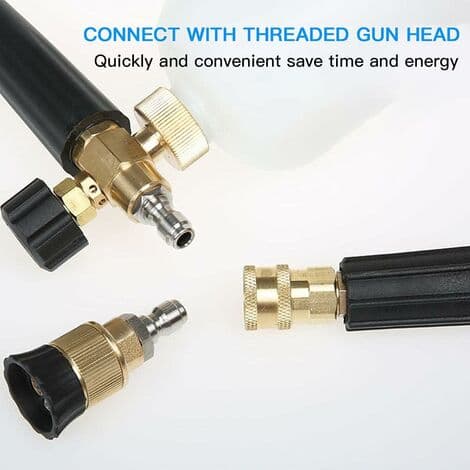 1/4'' Högtryckstvättset Snabbkoppling Mässing Hög Koppling Adapter Högtryckstvättkoppling Högtryckstvätt C
