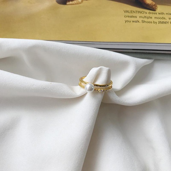 Ring Silver S925 Zirkon Mode Smycken Ac7438 K316