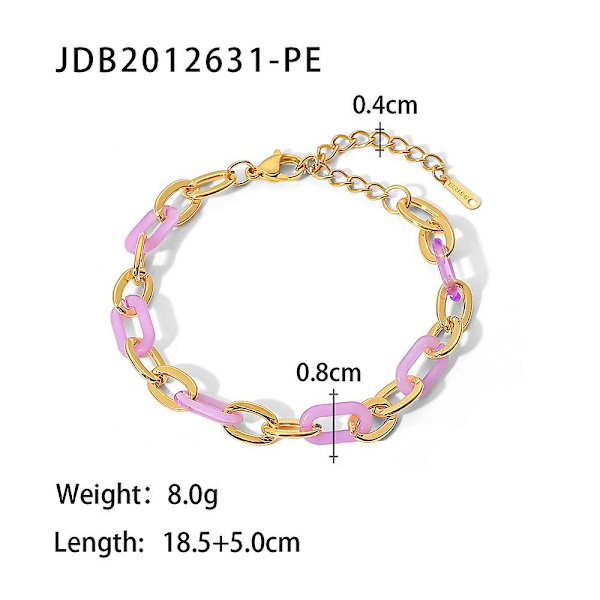 Armband Provmodell Daglig Outfit Metalliskt Element B1403 JDB2012631-PE