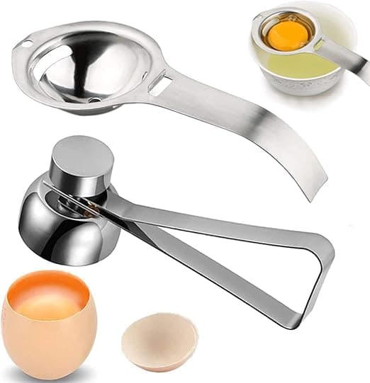 304 Eggflaskeåpner, Eggkutter i rustfritt stål, Protein