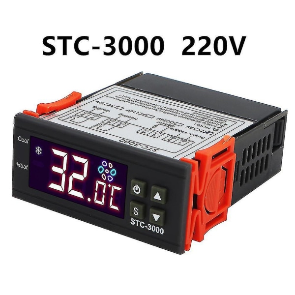 Stc-1000 Stc-3000 3008 3018 3028 Digital temperaturregulator Stc-8080a+ Stc-200 Stc-100a Termoregulator 110-220v 10a STC-3000  220V