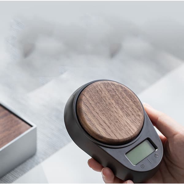 Elektronisk våg Bärbar Minivåg Hög precision Elektronisk temätare (Vit)