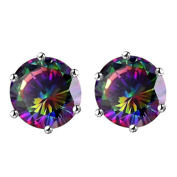 Øreringe Otte Hjerter Otte Pile Seks Kløer Zirkon 8mm Krone Krystal Ørestikker Til Bold