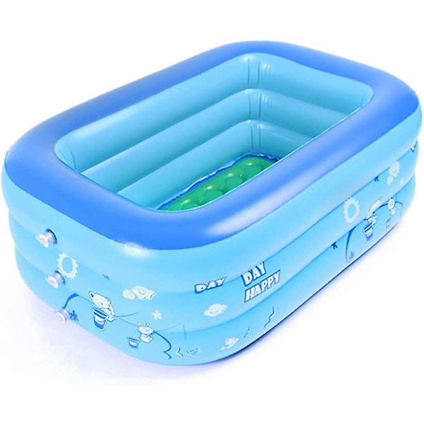 Uppblåsbar Babypool, Liten Simbassäng För Barn, Vikbar Pvc, Rektangulär, Familjedusch, Handfat, Bärbar Dusch, För Baby Och Barn, Storlek