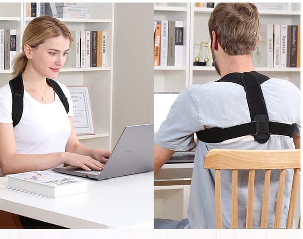 1 stk. Posture Corrector til Mænd og Kvinder - Komfortabel Øvre