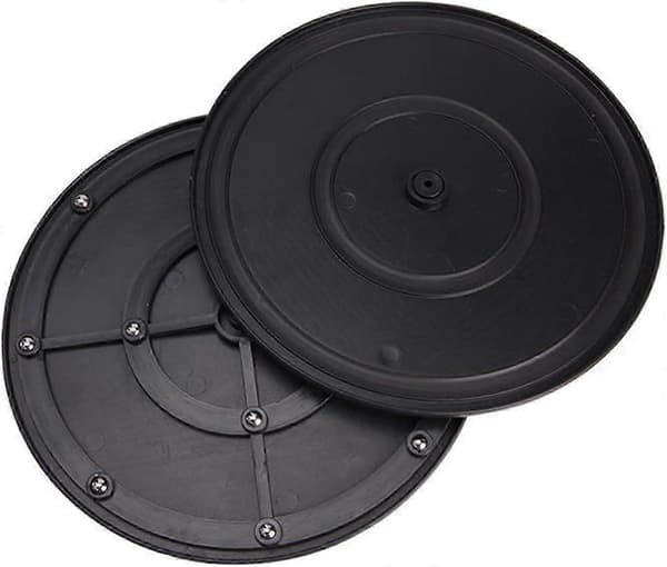 TV Vridplatta 2-Delad Solid 360 Roterande Vridplatta med Stålkullager, Dubbeltexturerad Yta -