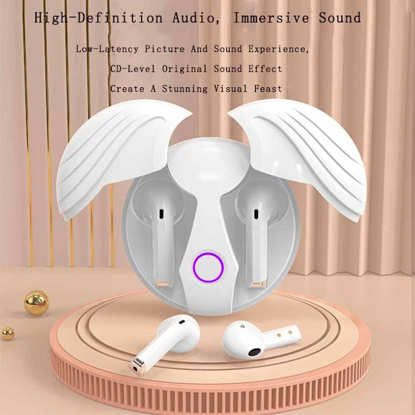 Angel Wings Bluetooth-hodetelefoner Blue
