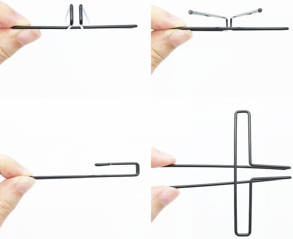 3-pack Notbladsklämma, Metallisk Musikpappersklämma, Piano, Gitarr,