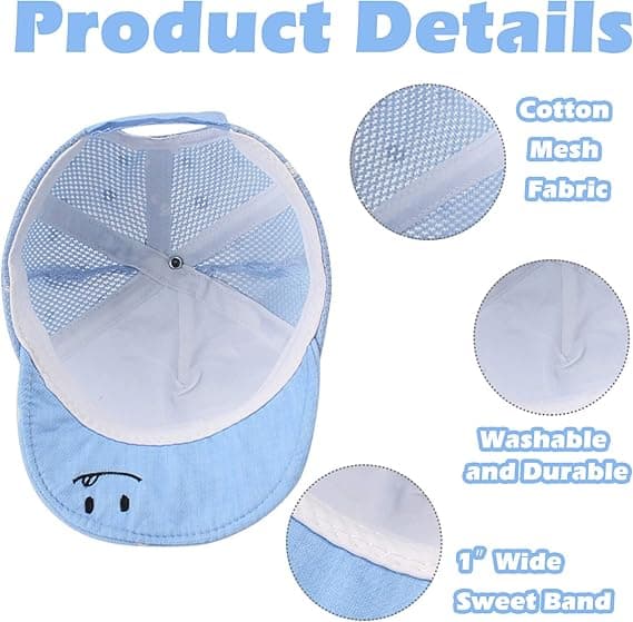 Ljusblå Justerbar Baseballkeps One Size (Cirka 48cm) Bomull