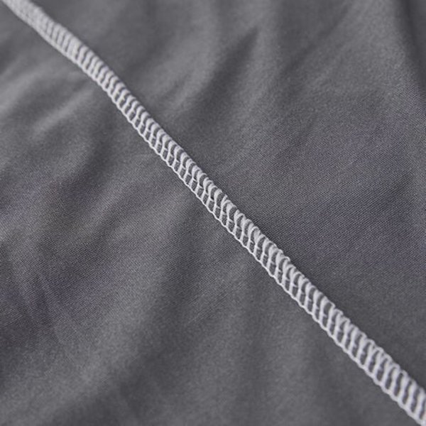 Ensfarget vanntett sofaovertrekk, stretchstoff, lys grå, 90-140 cm