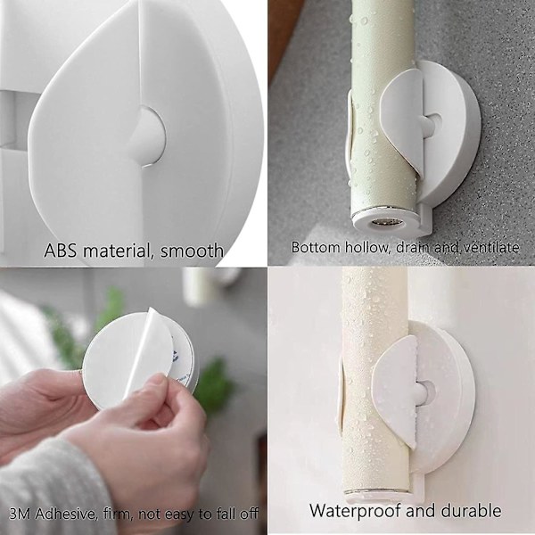 Automatisk Elektrisk Tandborsthållare 2-pack Väggmonterad Limmad Tandborsthållare Elektrisk Tandborste Gravitetshållare Väggmonterad Tandborsthållare Nej
