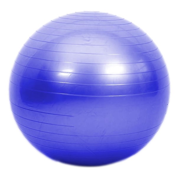 Balancebold med fodpumpe, yogabold, tyk eksplosionssikker Purple 55Cm