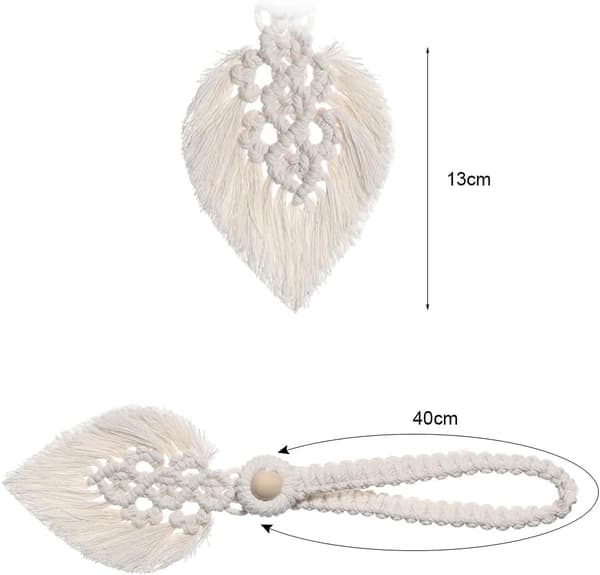 (Beige) Gardinbindinger, 2 stk. Gardinbindinger Boheme