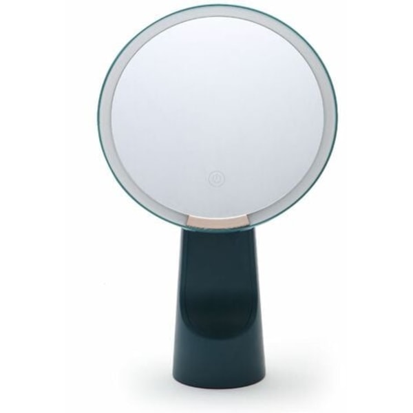 8" sminkspegel med lampor, smart sensor, pekkontroll, 3 ljusstyrkor, frirotation, grön