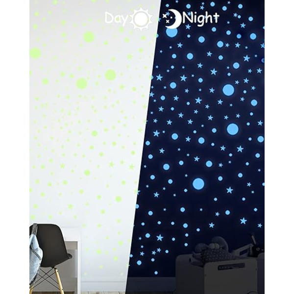 Loftsstickers til børn, fluorescerende stickers til børn