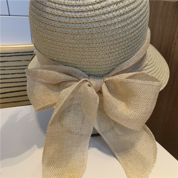 1 stk. Dame Herre Stråhat Panama Hat Sommer Bredskyggede Solhat
