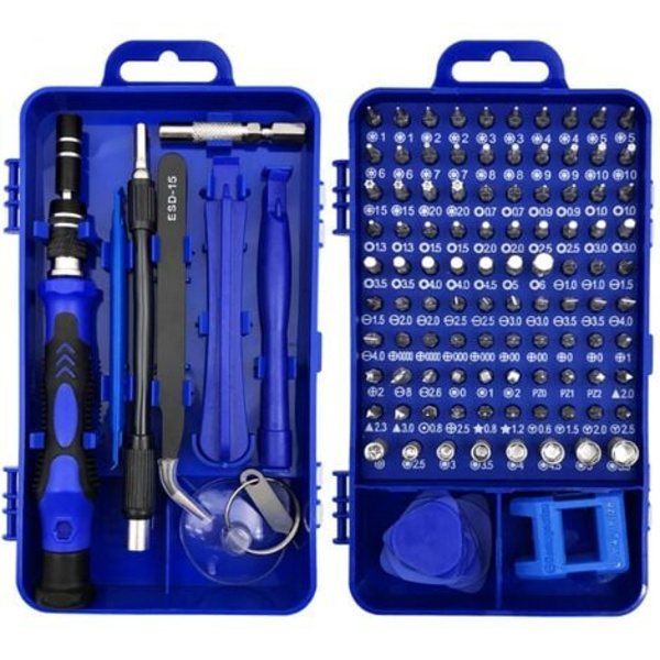 Precision Bitsats, 115 i 1 Mini Precision Skruvmejselset, Bärbar Reparationskit för Dator/Laptop/iPhone/Glasögon, Mini