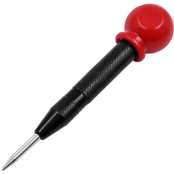 1 st Automatisk Märkpenna med Fjäderbelastning, Stål Startverktyg, Svart med Lock, Fonepro