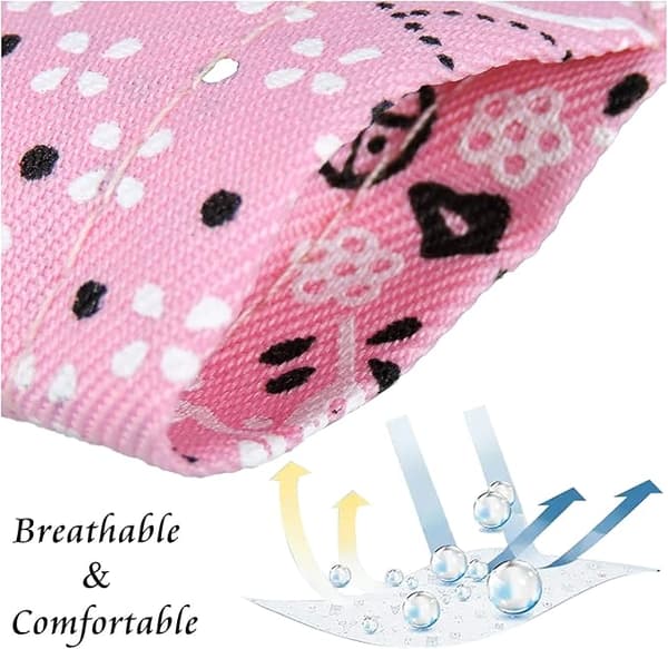 Rosa hundhalsduk krage, triangulär scarf tvättbar haklapp