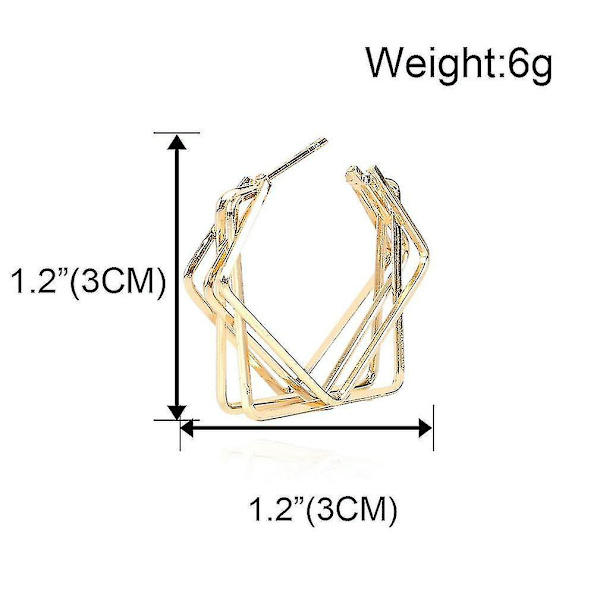 Øreringe Geometrisk Rund Ring S925 Nåle Legering Smykker Til Udstilling