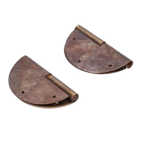 Runde messinghengsler antikk maskinvaresett for møbler 6cm