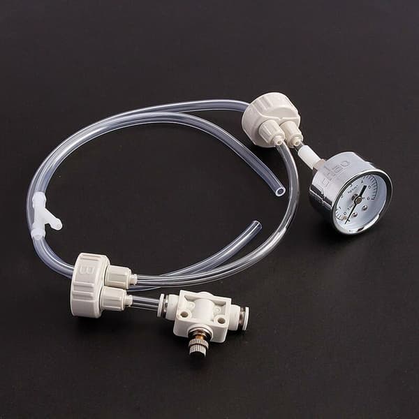 DIY CO2-system for planteakvarium, CO2-akvarietilbehør, DIY CO2-generator med trykktester og luftstrømkontroll