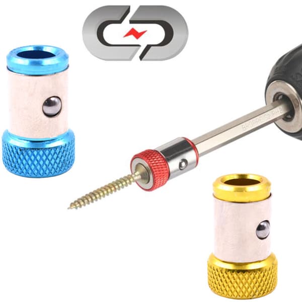 Skruetrækkerhovedmagnetisering, batchhovedmagnetisering, skridsikker magnetisk ring (blå mønstret magnetisk ring)